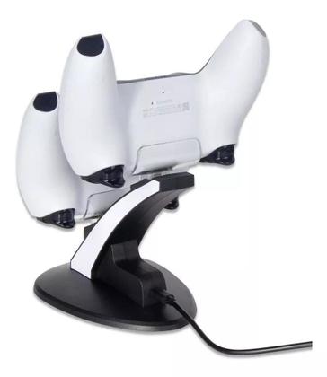 Imagem de Base Carregador Controle Compativel com ps5 Duplo Compativel