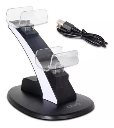Imagem de Base Carregador Controle Compativel com ps5 Duplo Compativel