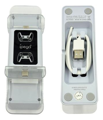 Imagem de Base Carregador Duplo Compatível Com Controle Joystick Ps5