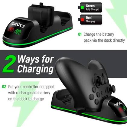 Imagem de Base Carregador organizador Suporte Charging Dock Station Compativel Xbox one x 4 in 1