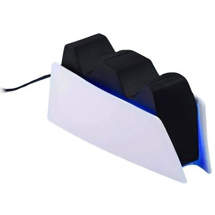 Imagem de Base Carregamento Controle Dualsense PS5 Dock Suporte Duplo