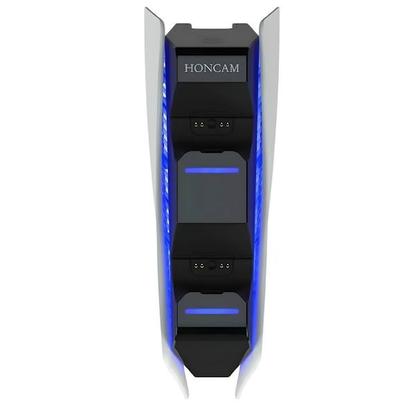 Imagem de Base Carregamento Controle Dualsense PS5 Dock Suporte Duplo