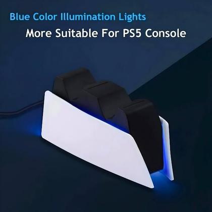 Imagem de Base Carregamento Controle Dualsense PS5 Dock Suporte Duplo