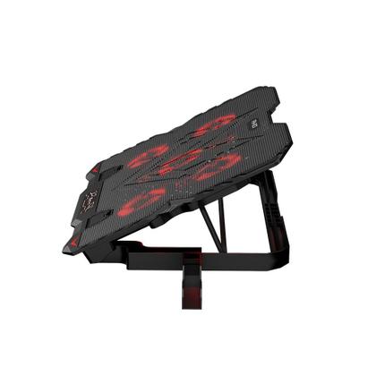 Imagem de Base com Cooler para Notebook Xtrike Me, com 5 Fans, até 15.6", 2x USB, com Apoio para Celular, LED, Preto - FN-813