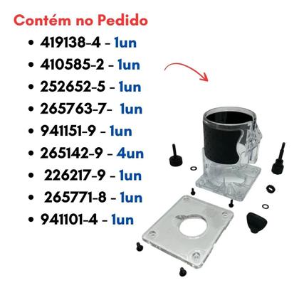 Imagem de Base Completa Para Tupia 3709 Makita 4191384 Original