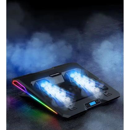 Imagem de Base Cooler Gamer para Notebook RGB 2 Ventoinhas Velocidade Ajustável DELTA-B3122GG