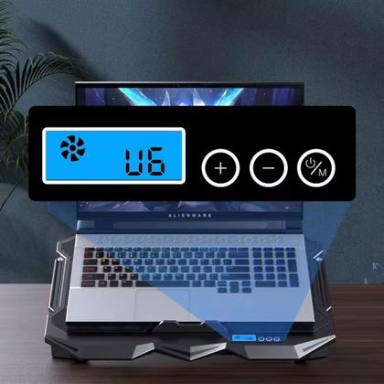 Imagem de Base Cooler Notebook Gamer Até 19” Com 4 Fans Suporte Regulável Silencioso 2 USB