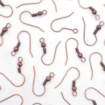 Imagem de Base de Brinco Anzol Metal Cobre 18mm 100pçs 30g
