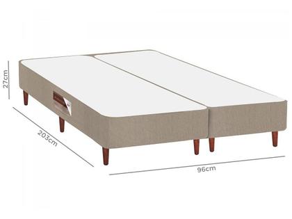 Imagem de Base De Cama Box Bipartido Casal Queen Preta
