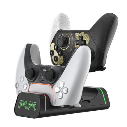Base de Carregamento para Controle ECHZOVE PS5/Switch/Xbox Preta