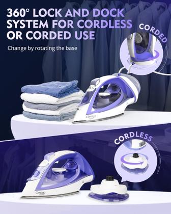 Imagem de Base de cerâmica Iron OMAIGA sem fio/com fio 1550W 380 mL