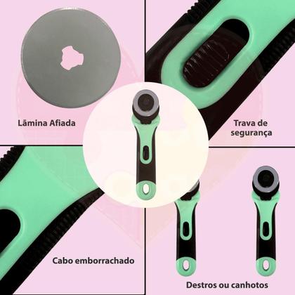 Imagem de Base de Corte A2 45x60 Dupla Face Kit Encadernação Gabarito Esquadros Scrapbook Réguas Cortador de Tecidos Dobradeira Agulhão