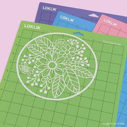 Imagem de Base de Corte Kit com 06 Bases 30x30cm Verde/Azul/Lilas/Rosa