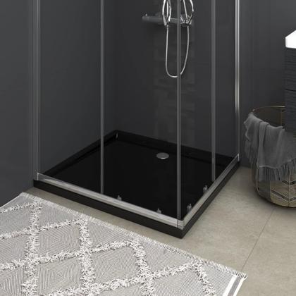 Imagem de Base de duche VidaXL Low Threshold 80x90x4cm ABS preta