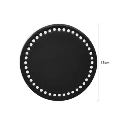 Imagem de Base de material sintético para Bolsa Redonda 15cm Preto