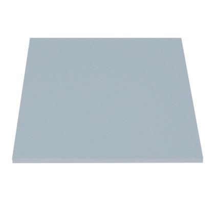 Imagem de Base de Mesa Apus em Ferro Preto 75 cm (Alt) Tampo MDP Quadrado Cinza 80 cm (Larg) x 2,5 cm (Alt)