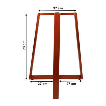 Imagem de Base De Mesa Gizé Tampos Pedra Vidro Madeira De 1m Preto