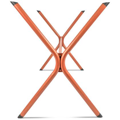 Imagem de Base De Mesa Jantar Retangular P/ Tampo Até 1,20m Pedra Vidro E Madeira