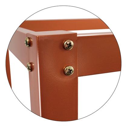 Imagem de Base De Mesa Retangular Olten Cobre P/ Tampos de 2,00x0,80 Vidro Pedra e Madeira