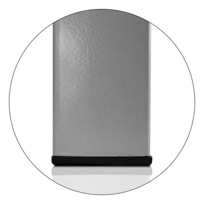 Imagem de Base De Mesa Retangular Olten Prata P/ Tampos de 1,50x0,80 Vidro Pedra e Madeira