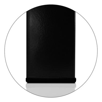 Imagem de Base De Mesa Retangular Olten Preto P/ Tampos de 0,80m Vidro Pedra e Madeira