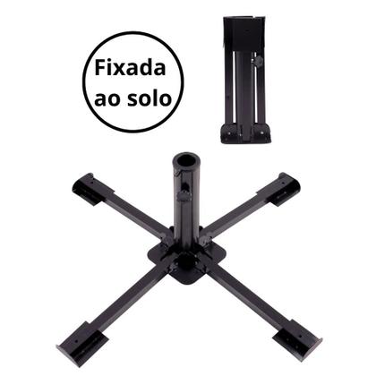 Imagem de Base Dobravel para Guarda-sol e Ombrellones em Aco Mor