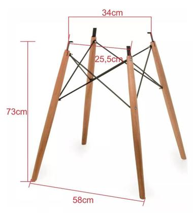 Imagem de Base Eiffel Pe Palito p/ Mesa até 110cm
