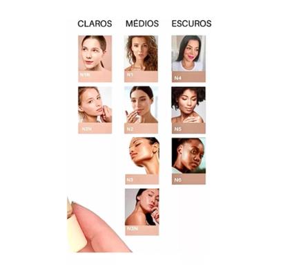 Imagem de Base Facial Alta Cobertura Ultra Hd Longa Duração Pozzi