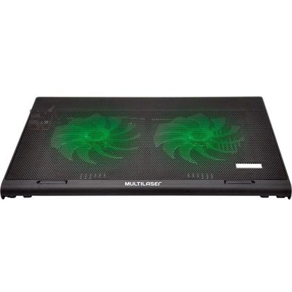 Imagem de Base Gamer Multilaser P/ Notebook C/ Cooler Led Verde AC267