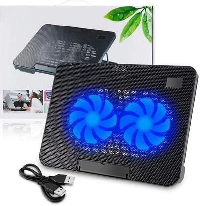 Imagem de Base Gamer Notebook Silenciosa Usb Refrigeração Dobrável Ventoinhas