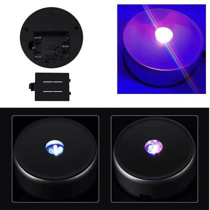 Imagem de Base Giratória Decorativa 7 Luz Led Iluminação P/ Decora 23216