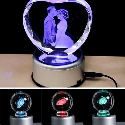 Imagem de Base Giratória Decorativa 7 Luz Led Iluminação P/ Decora 23216