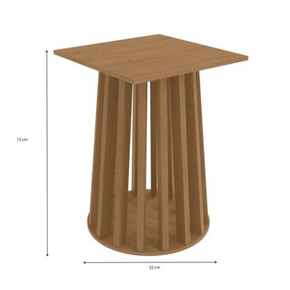 Imagem de Base Lavanda Redonda para Mesa de Jantar de Madeira