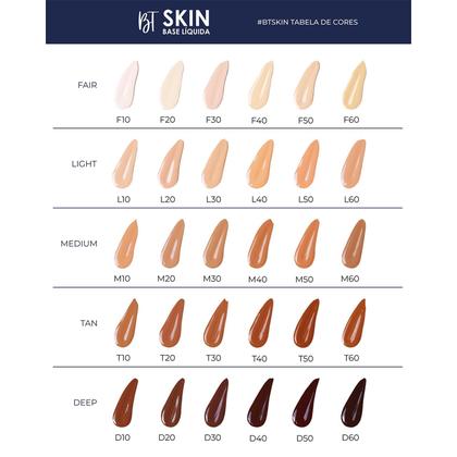 Imagem de Base Líquida Bruna Tavares BT Skin 40ml Efeito Natural Matte Leve Média Cobertura -