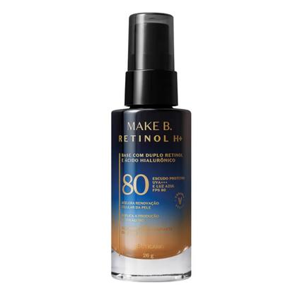 Imagem de Base Líquida com FPS 80 Make B. Retinol H+ 26g