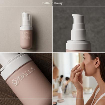 Imagem de Base Líquida Dalla My Secret Matte Cor 01 35ml Alta Cobertura Longa Duração