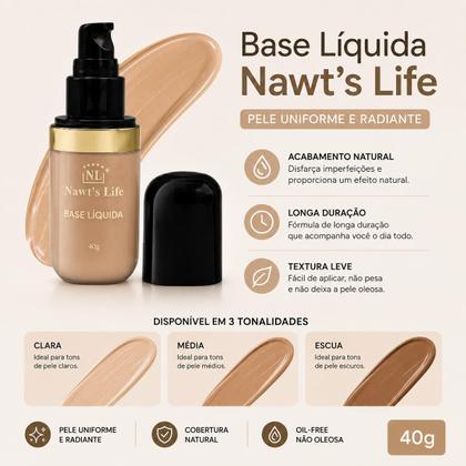 Imagem de Base Liquida Facial Nawts Life