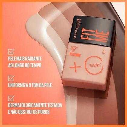 Imagem de Base Líquida Maybelline Ny Fit Me Fresh Tint Fps50 - Cor 09