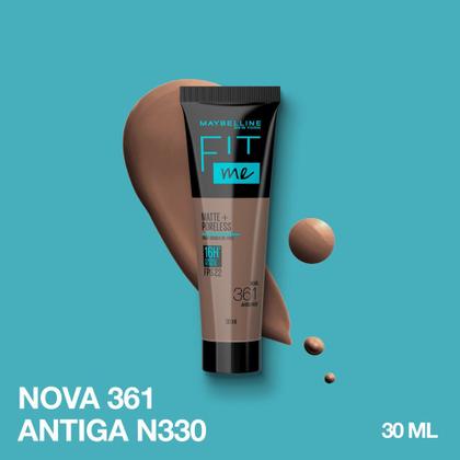 Imagem de Base Líquida Maybelline NY Fit Me Matte FPS 22 Cor 361 30ml
