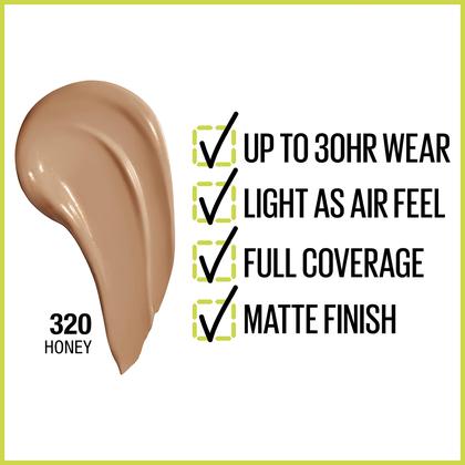 Imagem de Base líquida Maybelline Super Stay Full Coverage Honey