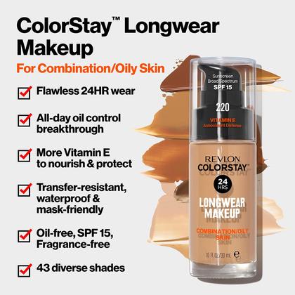 Imagem de Base líquida Revlon ColorStay Face Makeup SPF 15 30mL