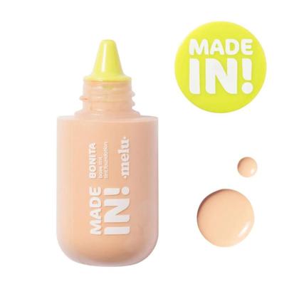 Imagem de Base Líquida Tint Bonita Made In Melu by Ruby Rose  Cobertura Leve e Efeito Natural 30ml