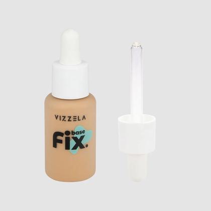 Imagem de Base Líquida Vizzela FIX 30ml Acabamento Matte e Alta Fixação