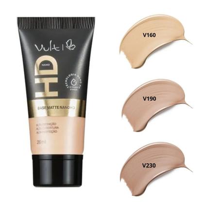Imagem de Base Matte Nano HD Cor V160 26ml Vult Data Curta