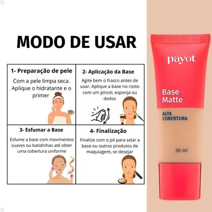 Imagem de Base Matte Payot Alta Cobertura Cor 3