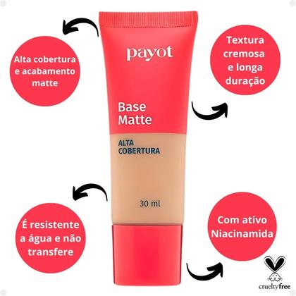 Imagem de Base Matte Payot Alta Cobertura Cor 3