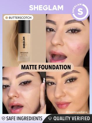 Imagem de Base Matte SHEGLAM COMPLEXION PRO - Longa Duração - Tom Butterscotch