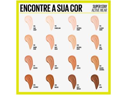 Imagem de Base Maybelline Superstay Activewear 30h Deep Bronze 370 30ml