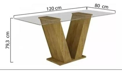 Imagem de Base Mesa Classic Ypê Sem Vidro 100% Mdf Cel Móveis