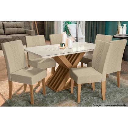 Imagem de Base Mesa de Jantar Graviola BA29 Madeirado s/ Tampo Canela - Kappesberg